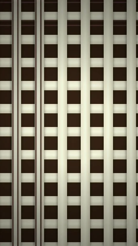 Modern Geometric Pattern Background with Brown and Beige Stripes and Squares Stock Footage 347698141