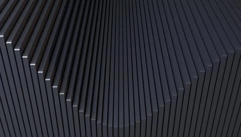 Modern geometric pattern with curved parallel stripes 스톡 일러스트