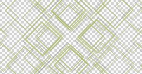 Modern geometric pattern with glowing yellow squares on black background Illustrazione stock