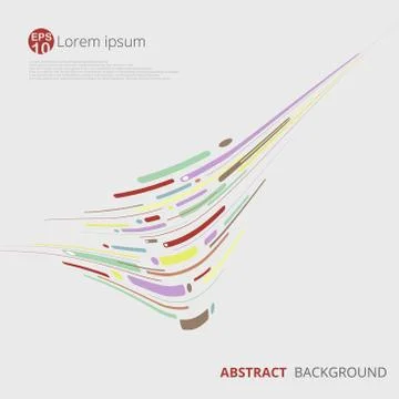 Modern of geometric pattern in mix sizes and colors. Ilustração Stock