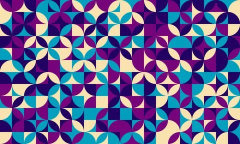 Modern geometric pattern with seamless shapes. Ideal for minimal textile desi Stock Illustration
