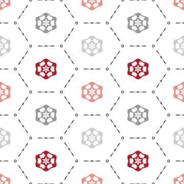 Modern geometric seamless pattern for design, wrapping papers, Vibrant colore Stock Illustration