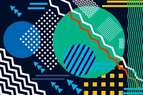 Modern geometric shape abstract 스톡 일러스트