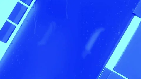 Modern geometric shapes creating a dynamic abstract design in cool blue tones fo Stock Footage 321395263
