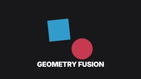 Modern geometric shapes merging dynamic digital background technology video. Stock Footage 337656094