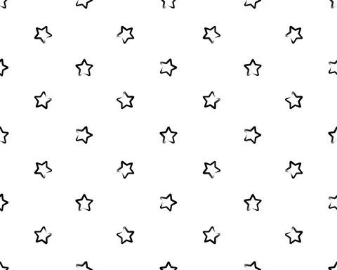 Modern Geometric Star Pattern. Vector Star Pattern isolated on white Backgrou Illustrazione stock