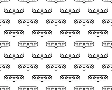 Modern Geometric Star Pattern. Vector Star Pattern isolated on white Backgrou Illustrazione stock