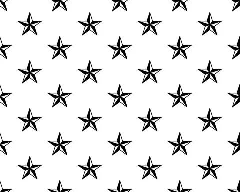 Modern Geometric Star Pattern. Vector Star Pattern isolated on white Backgrou 스톡 일러스트