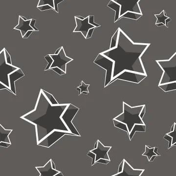 Modern Geometric Star seamless  Pattern Stock Illustration
