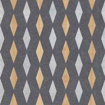 Modern Geometric Stone Tile Pattern Stock Photos