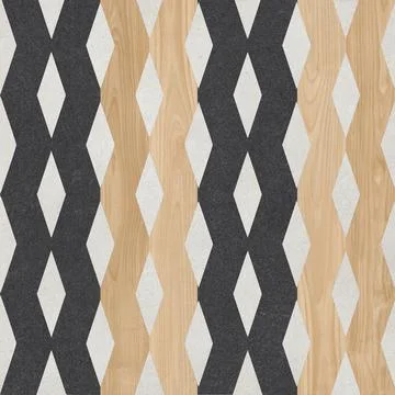 Modern Geometric Stone Tile Pattern Stock Photos