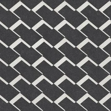 Modern Geometric Stone Tile Pattern Stock Photos