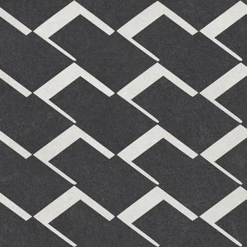 Modern Geometric Stone Tile Pattern Stock Photos
