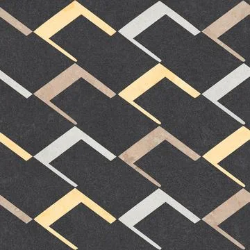 Modern Geometric Stone Tile Pattern Stockfoto's
