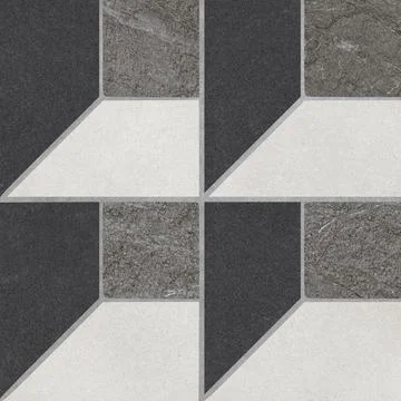 Modern Geometric Stone Tile Pattern Stock Photos