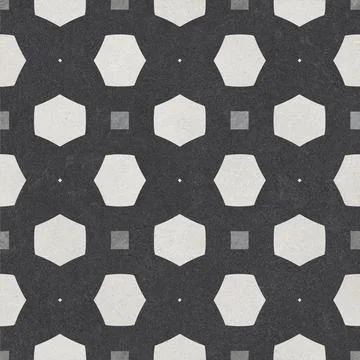 Modern Geometric Stone Tile Pattern Stock Photos