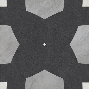 Modern Geometric Stone Tile Pattern Stockfoto's