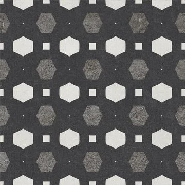 Modern Geometric Stone Tile Pattern Stock Photos