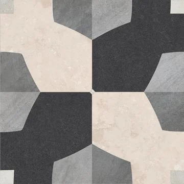 Modern Geometric Stone Tile Pattern Stock Photos