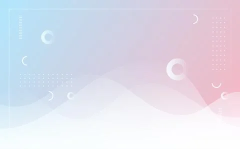 Modern geometric style background, pink and blue color gradation Stock Illustration