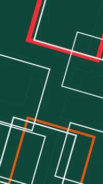 A modern geometric teal background features layered outlined rectangles in .. 库存插图