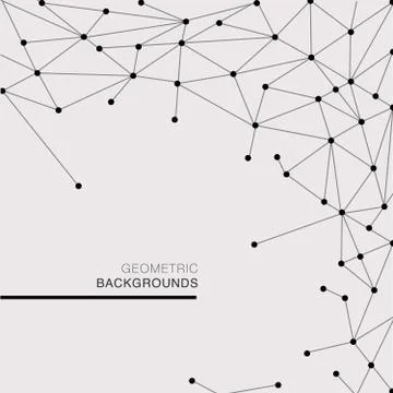 Modern geometric template Stock Illustration