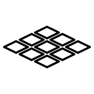 Modern Geometric Tile Pattern Icon for Design and Architecture Illustrazione stock