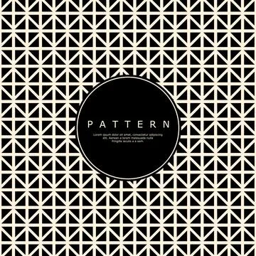 Modern geometric triangle box abstract pattern design. Luxury geometric pattern. Stock Illustration