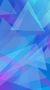 A modern geometric triangle design blends blue and violet tones into a soft.. Illustrazione stock