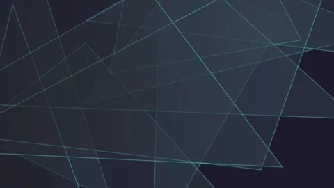 Modern Geometric Triangle Pattern Animation on Black Background Stock Footage 339121064