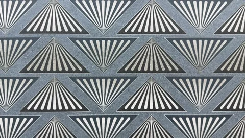 Modern Geometric Triangle Pattern Background - Art Deco Style. Stock Footage 331120218