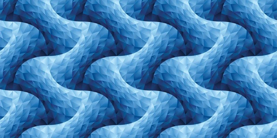 Modern geometric wave seamless pattern. Illustrazione stock