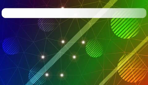 Modern geometrical abstract background with triangles, line, circle, space fo Illustrazione stock