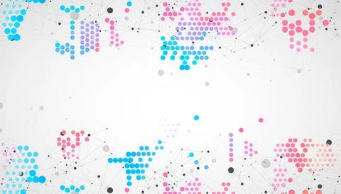 Modern geometrical circle abstract background. Geometric pattern in halftone  스톡 일러스트