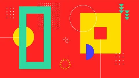 Modern Geometry Abstract Design Stock Illustration