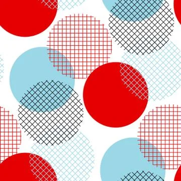 Modern geometry polka dot seamless pattern Vector illustration for background Stock Illustration