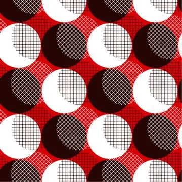 Modern geometry polka dot seamless pattern Vector illustration for background Stock Illustration