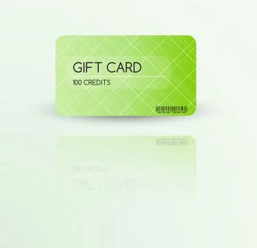 Modern gift card template Stock Illustration
