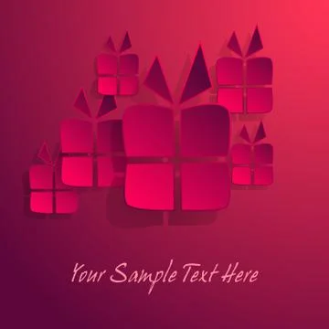 Modern gift effect card Stock Illustration