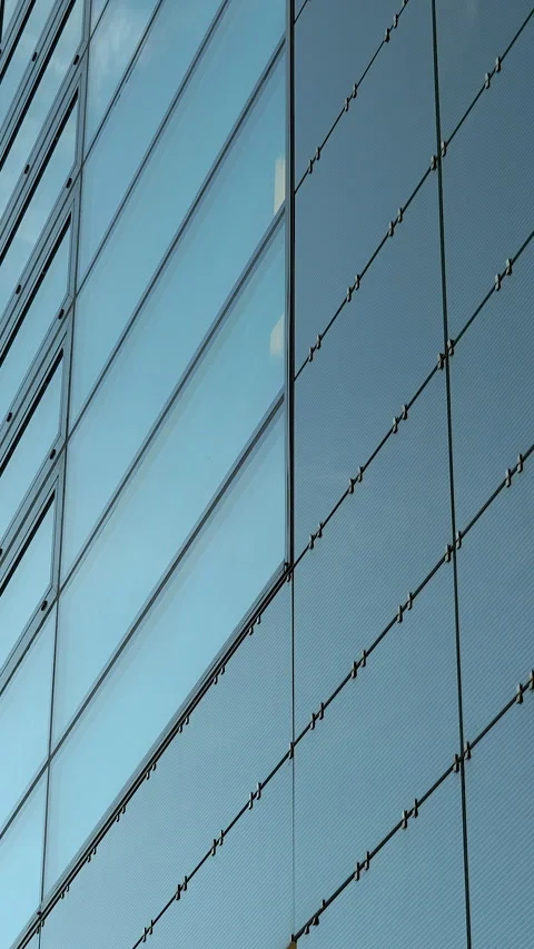 Modern Glass Architecture Close Up Of Office Building In Stock Footage 331353009