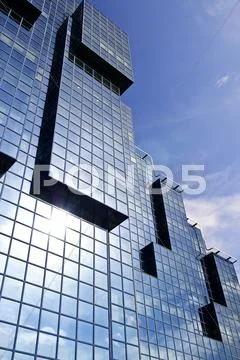Modern glass building Stock Photos