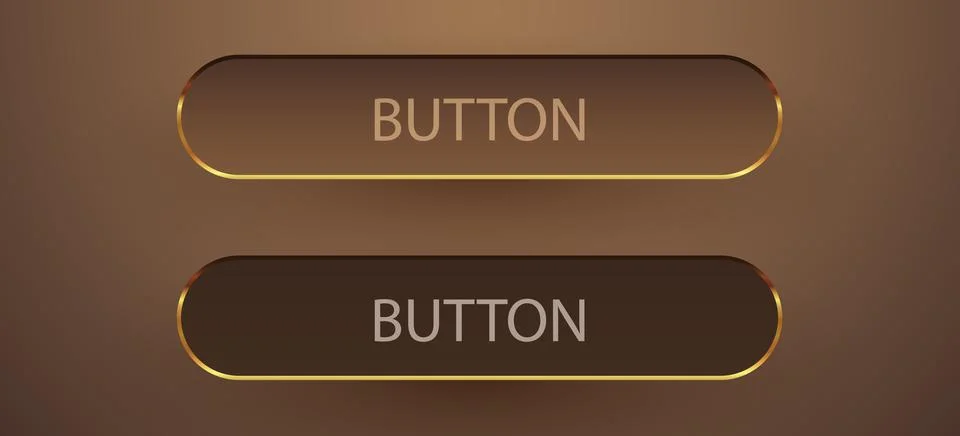Modern glass button set. Illustrazione stock