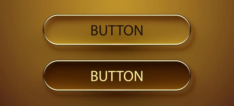 Modern glass button set. Modern glass button set. Liquid Glass. Stock Illustration
