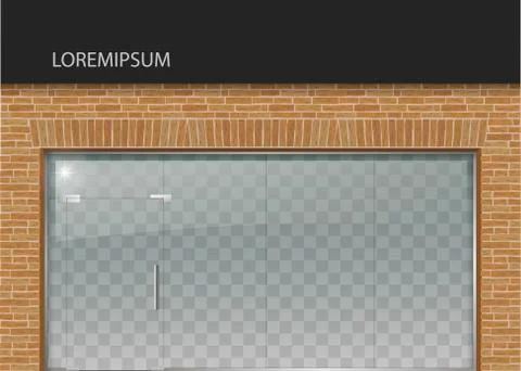 Modern glass facade Stock Illustration
