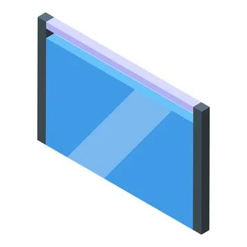 Modern glass panel with backlight creating futuristic atmosphere Ilustración de archivo