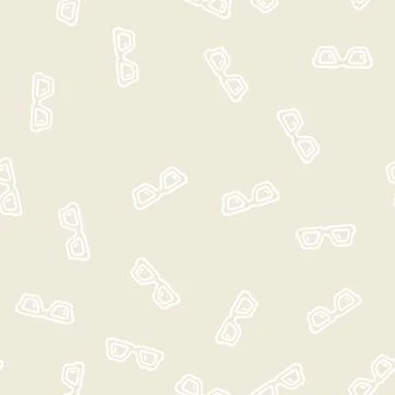 Modern glasses optical line vector seamless pattern Stock Illustration