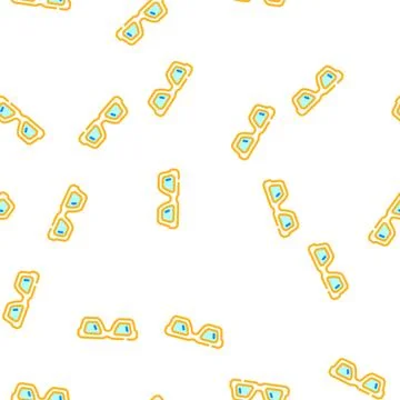 Modern glasses optical vector seamless pattern Stock Illustration