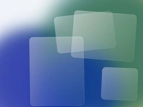Modern glassmorphism abstract background with translucent frosted frames an.. Stock Illustration