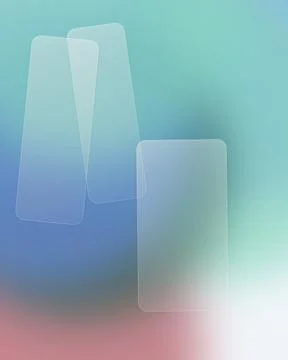 Modern Glassmorphism Abstract Background with Translucent Panels and Soft P.. Illustrazione stock
