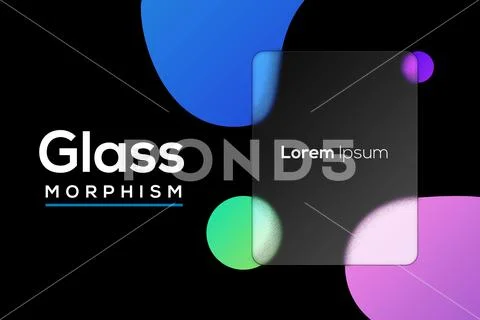 Modern Glassmorphism Background with Blur and Transparency Effect PSD Template